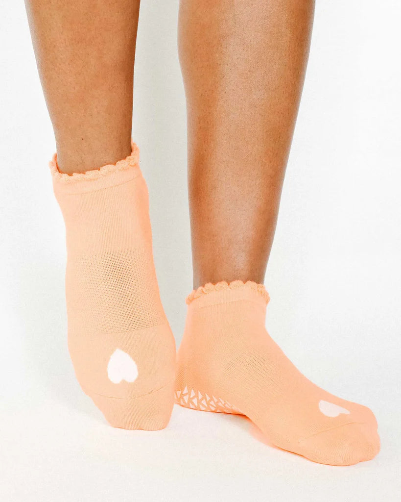 Grip Sock -Love Full Foot - Apricot