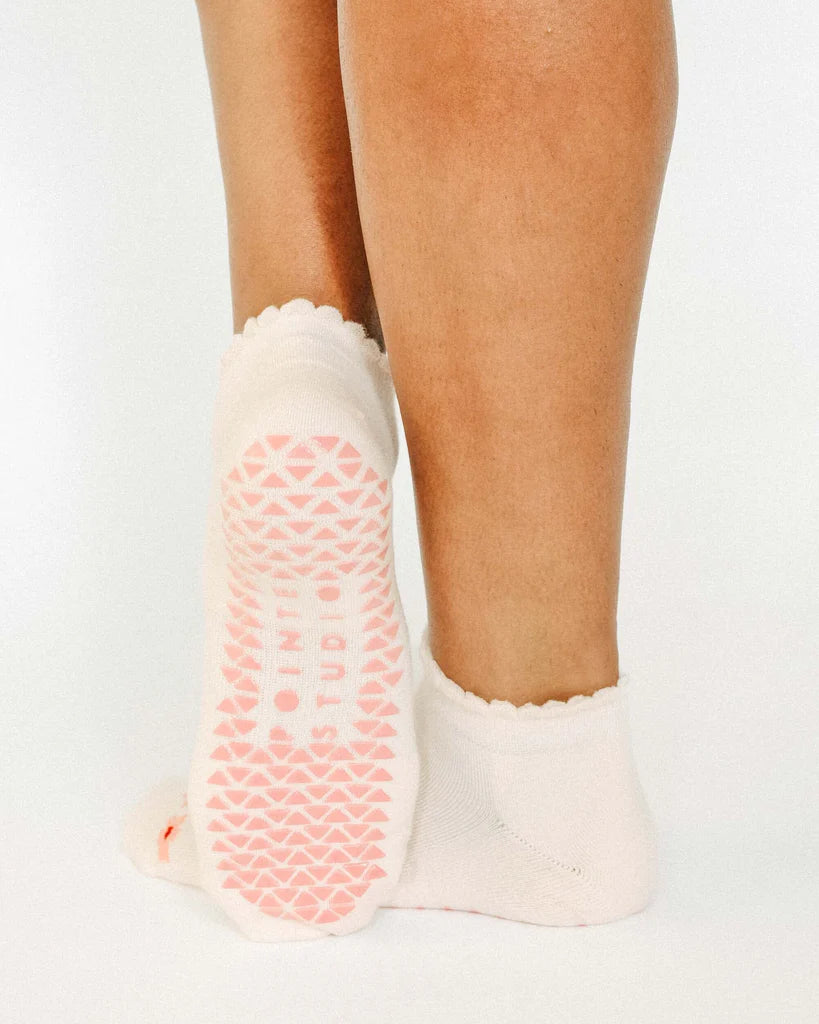 Grip Sock - Blossom Full Foot Grip Sock- Baby Pink