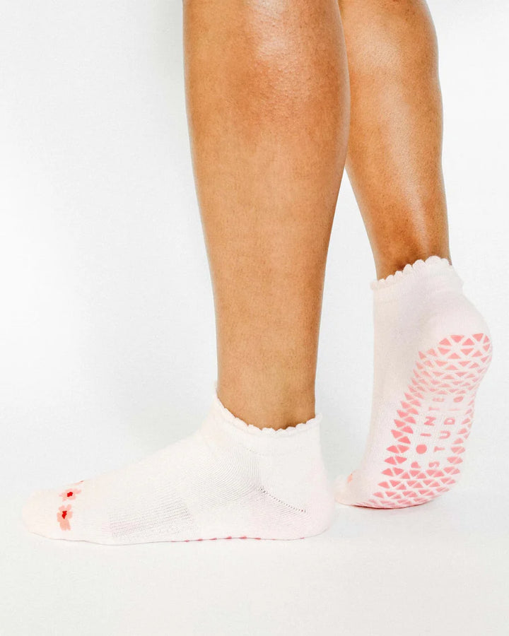 Grip Sock - Blossom Full Foot Grip Sock- Baby Pink