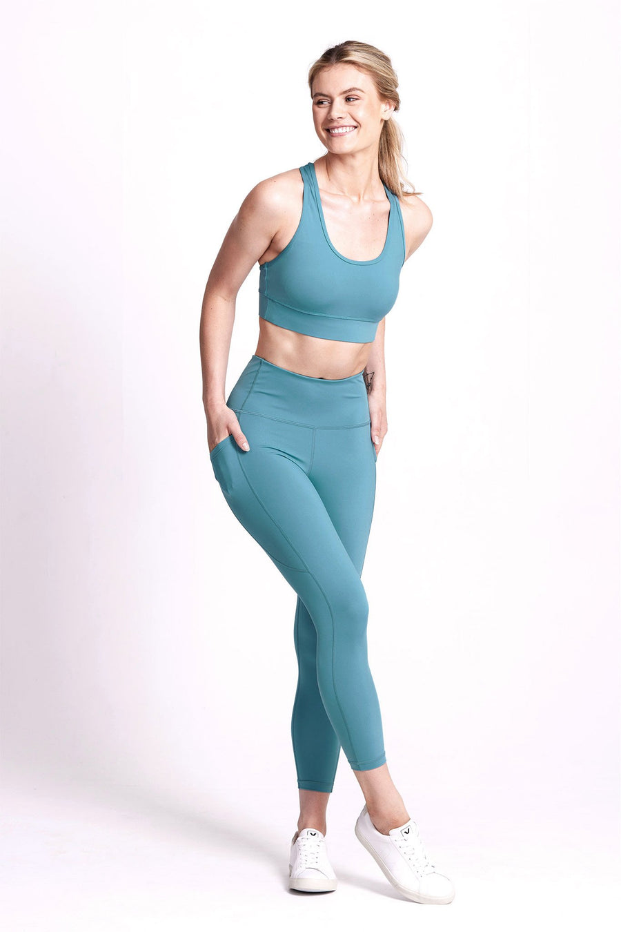 Organic Cotton Knit Scoop Neck Tank - Marl Grey – Dharma Bums Yoga and  Activewear