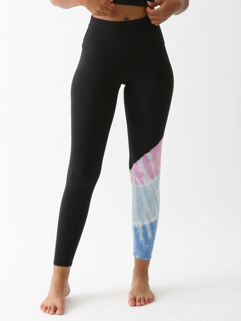 Womens Electric & Rose Activewear  Sunset Tie-Dye Leggings LILAC/SEA SALT/SERENE  < Ditchlingstudio